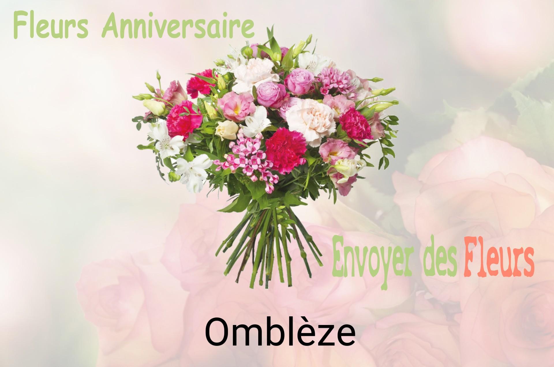 Bouquet de fleurs d’anniversaire livré à Omblèze